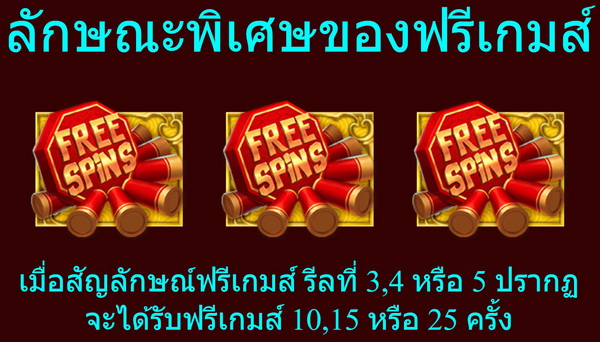 Special features of free games Dancing Lion Slot
