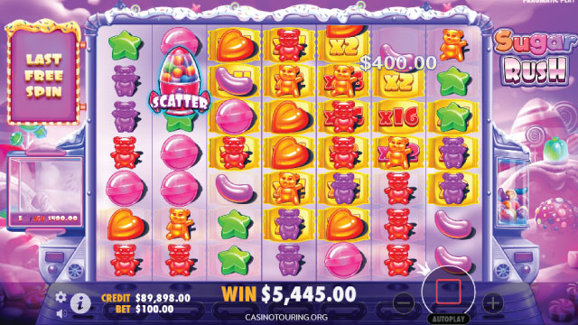 ฟีเจอร์เกมชูการ์รัช Sugar Rush Features